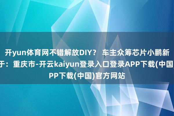 开yun体育网不错解放DIY？ 车主众筹芯片小鹏新想路发布于：重庆市-开云kaiyun登录入口登录APP下载(中国)官方网站